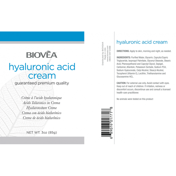 Крем с хиалуронова киселина против бръчки 85 g. - ключът към младостта от Biovea